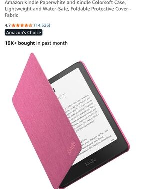 Amazon Kindle Paperwhite and Kindle Colorsoft Case, Lightweight and Water-Safe